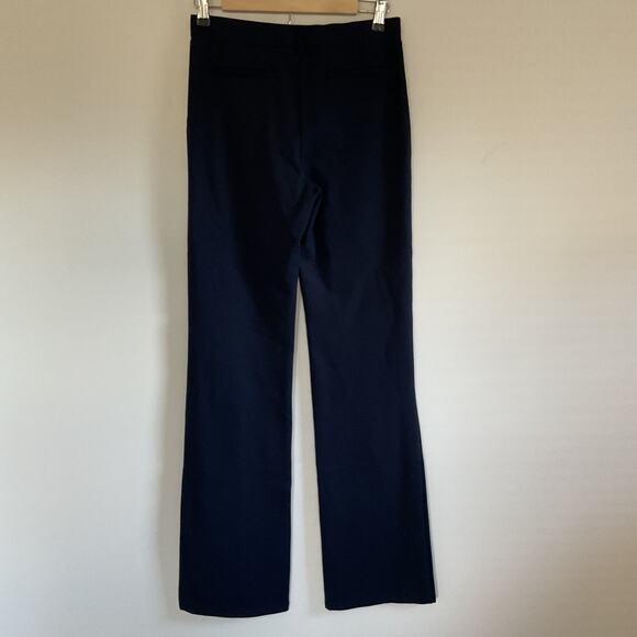 Quince Ultra Stretch Ponte Bootcut Pants Navy Womens S Quite Luxury 33” Inseam - Picture 3 of 11